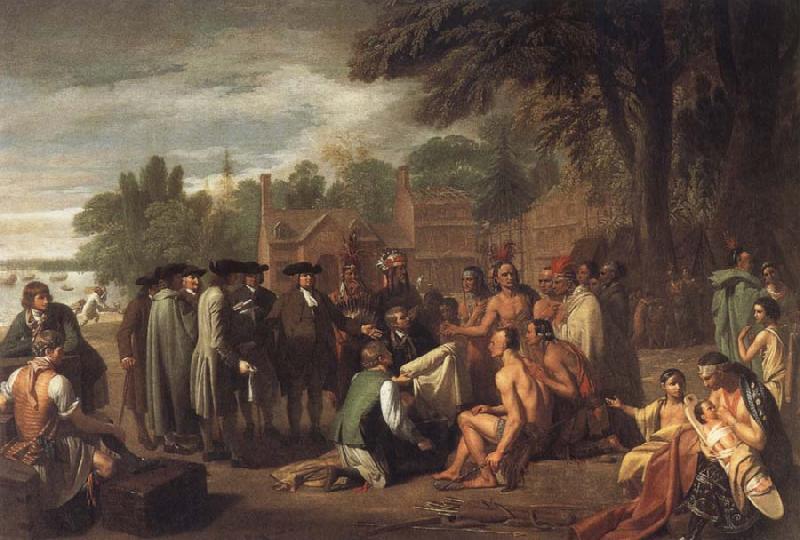 Benjamin West Penn-s Treaty with the Indians Sweden oil painting art